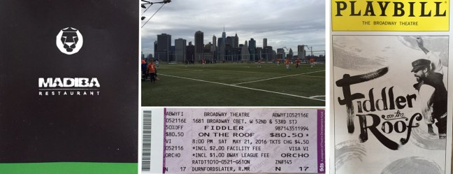 Madiba restaurant Playbill soccer