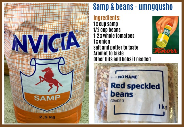 samp and beans ingredients