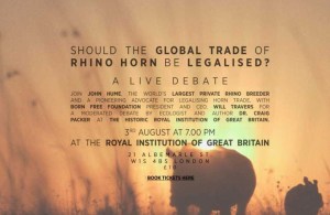 should rhino horn sales be legalised?