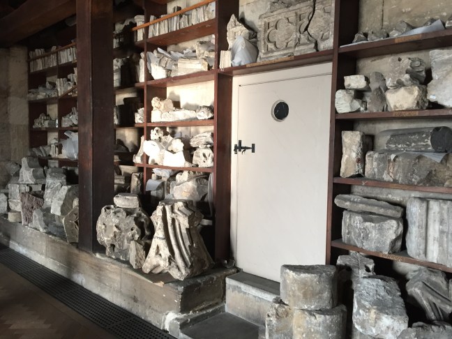 Stones and debris from old St Paul's