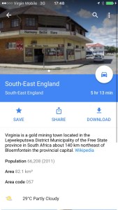 South East England - South Africa