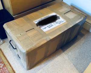 Steel trunk check-in luggage