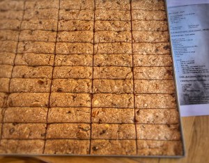 rusks cut and ready to bake