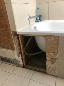 bathroom leak