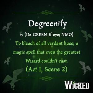Degreenify definition